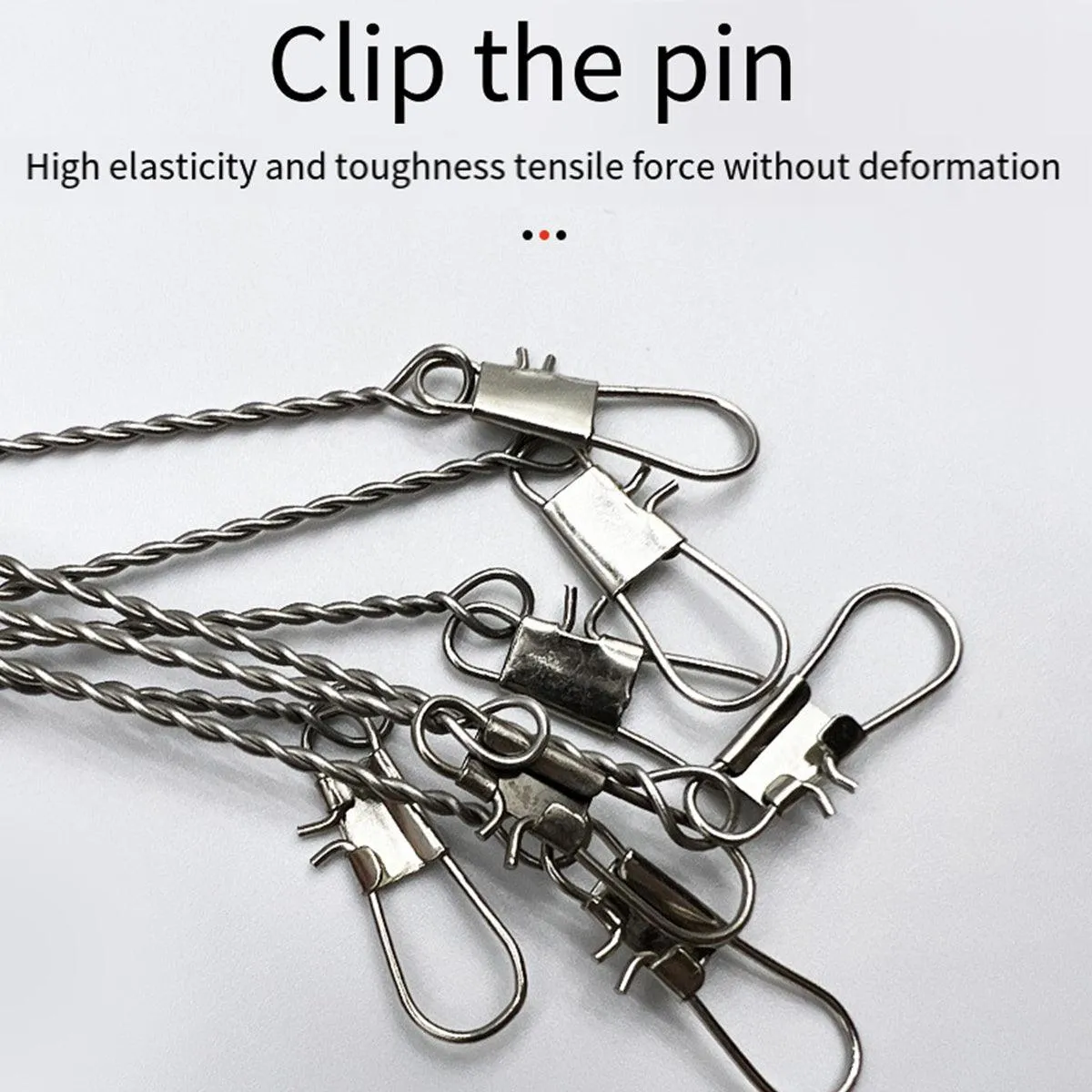 10PCS Wire Balance Hooks Anti Tangle Sea Fishing Rigs Accessories Tackle Set