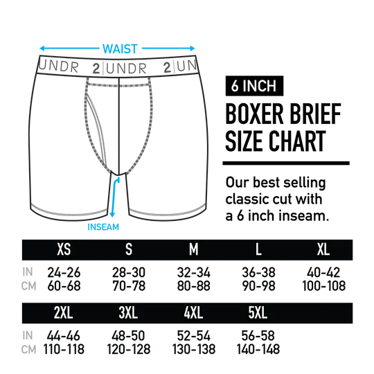 2UNDR - Flow Shift 6" Boxer Brief