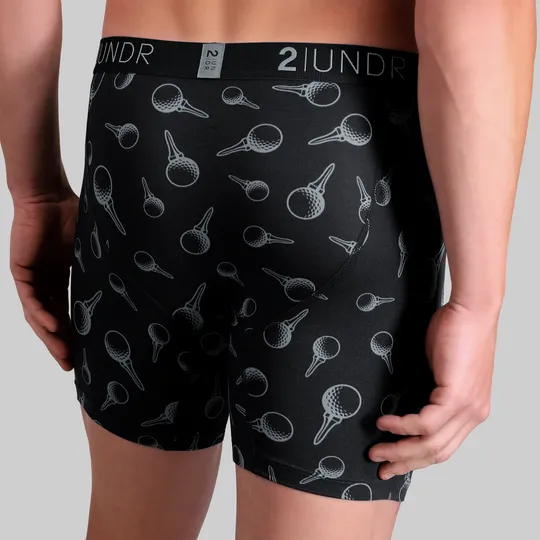 2UNDR - Swing Shift 6" Boxer Brief - Black Tees