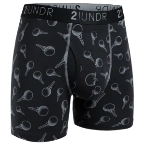 2UNDR - Swing Shift 6" Boxer Brief - Black Tees