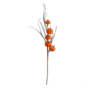 38" Orange Velvet Pumpkin Stem