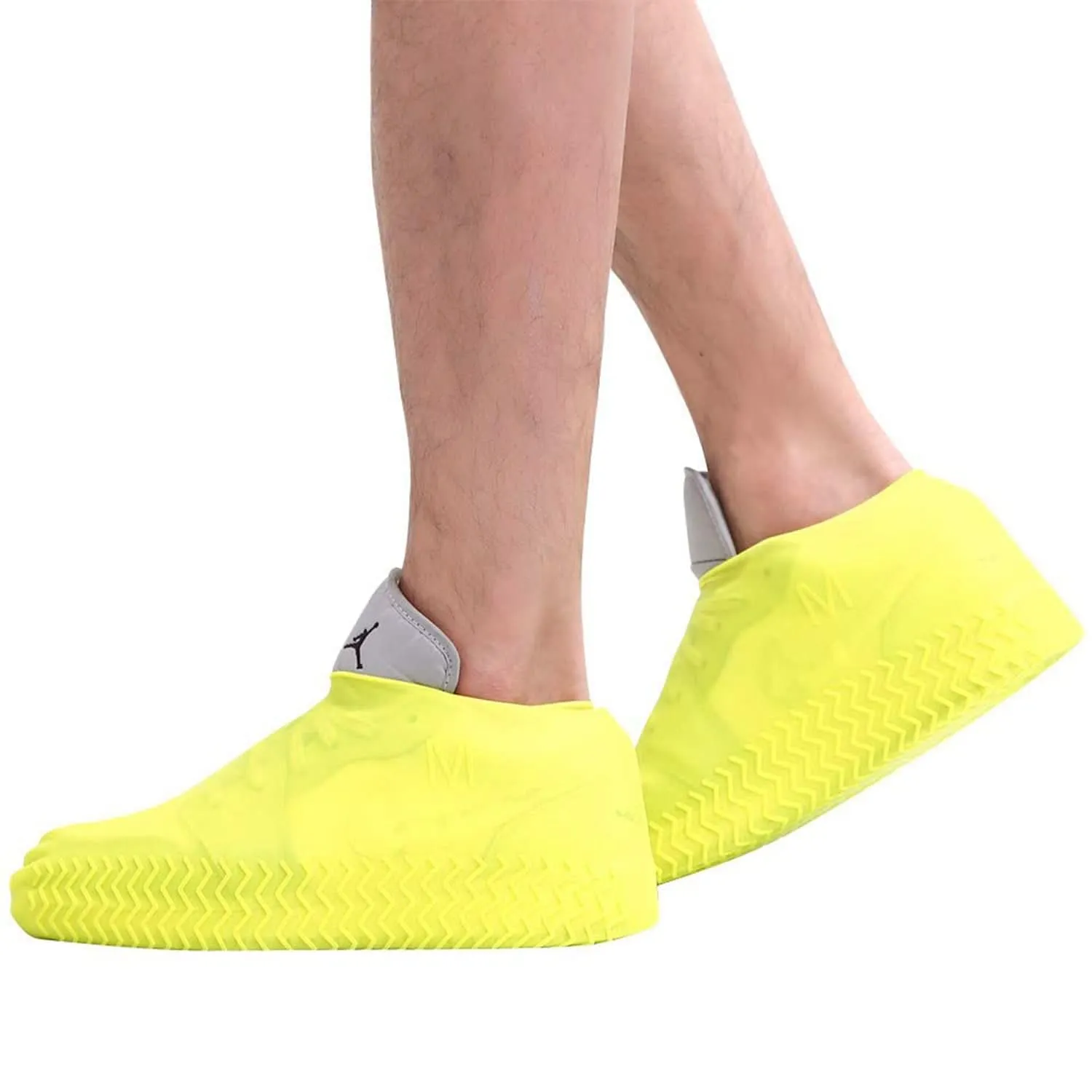 4867a Non-slip Silicone Rain Reusable Anti Skid Waterproof Fordable Boot Shoe Cover (Medium)