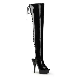 6" Open Toe Thigh Boot  (DELIGHT-3017)