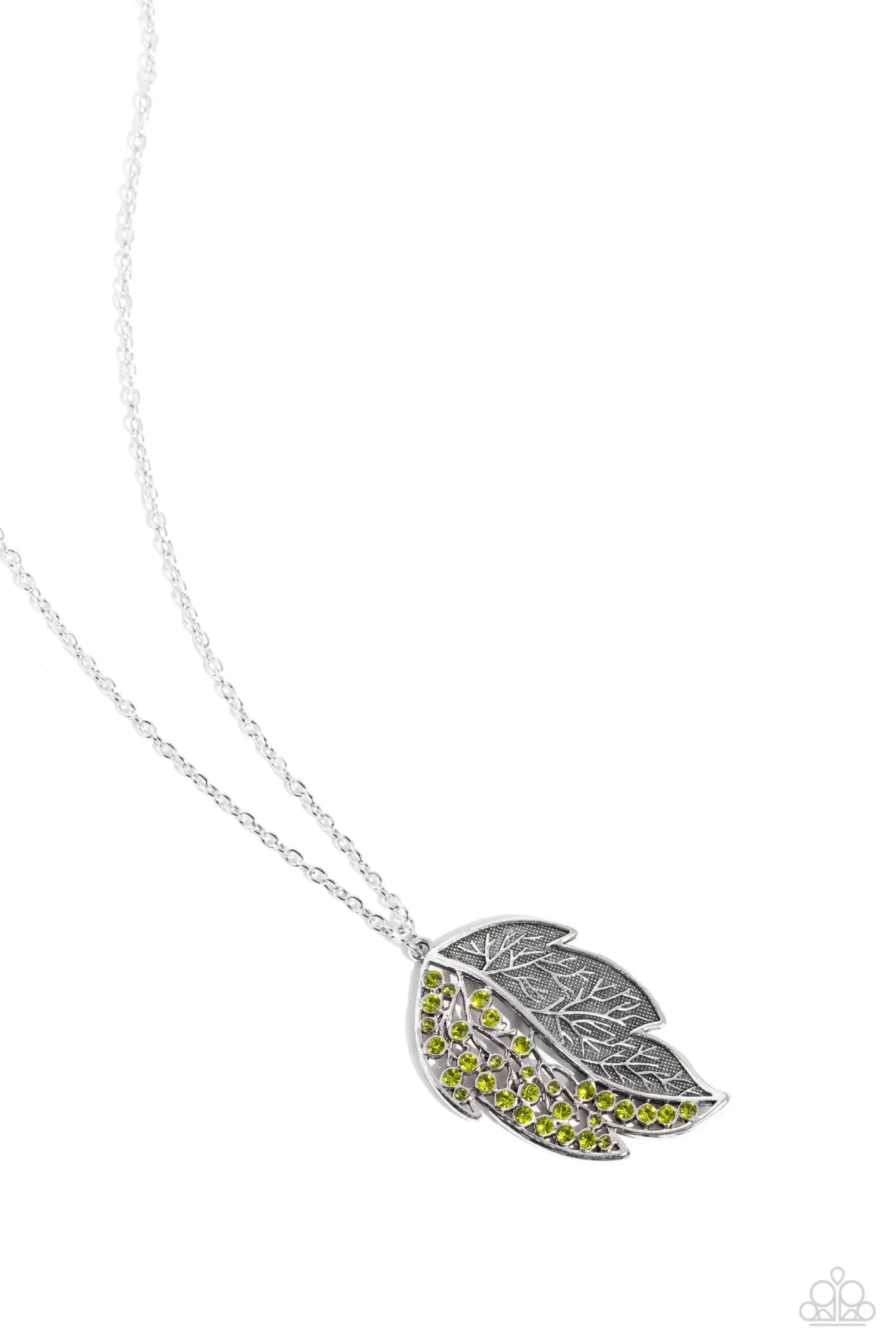 A Mid-AUTUMN Nights Dream - Green Necklace - Paparazzi Accessories