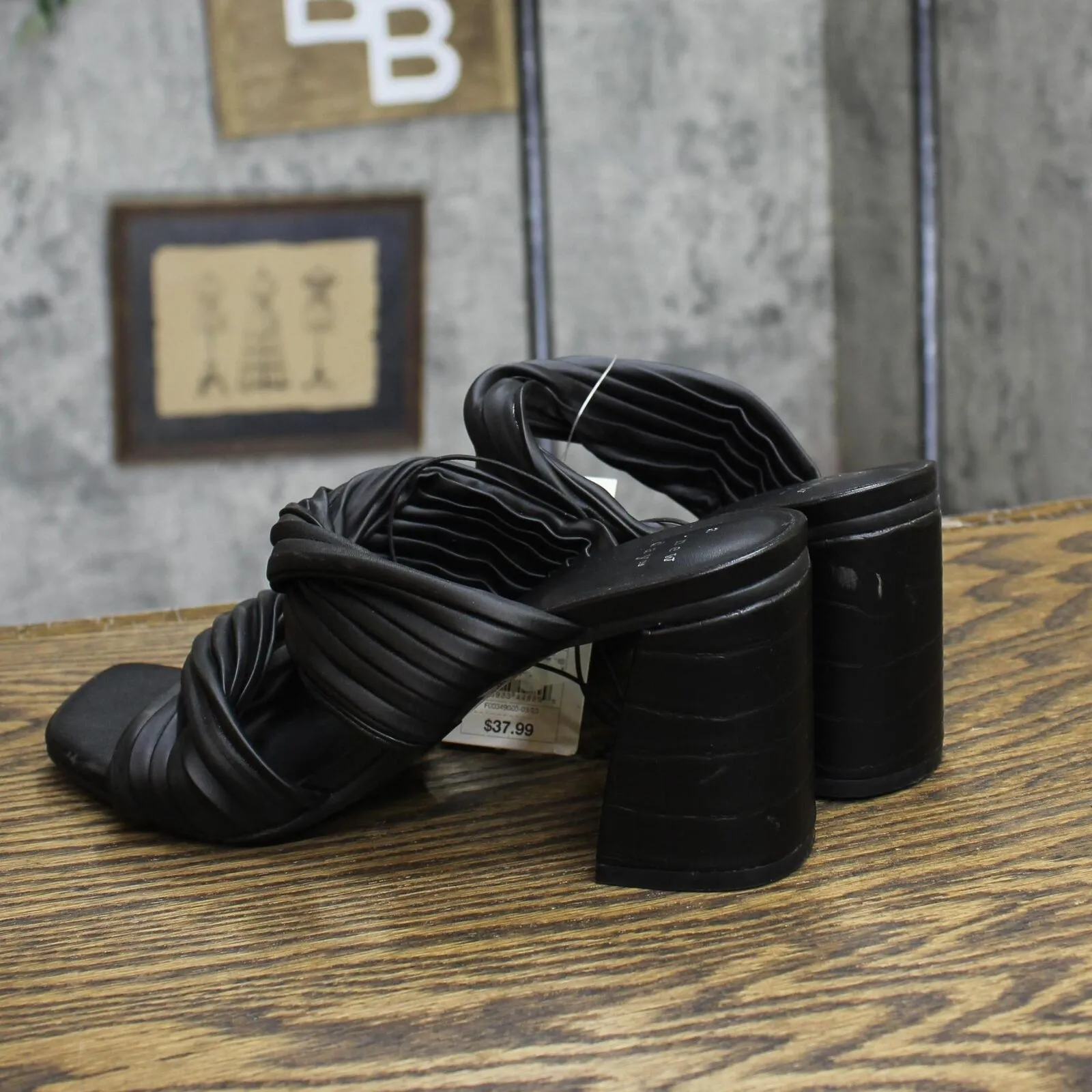 A New Day Womens Jessa Mule Heels 87931547 Black 7.5M