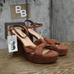 A New Day Womens Riah Platform Heels with Memory Foam Insole 88075194 Brown 9M