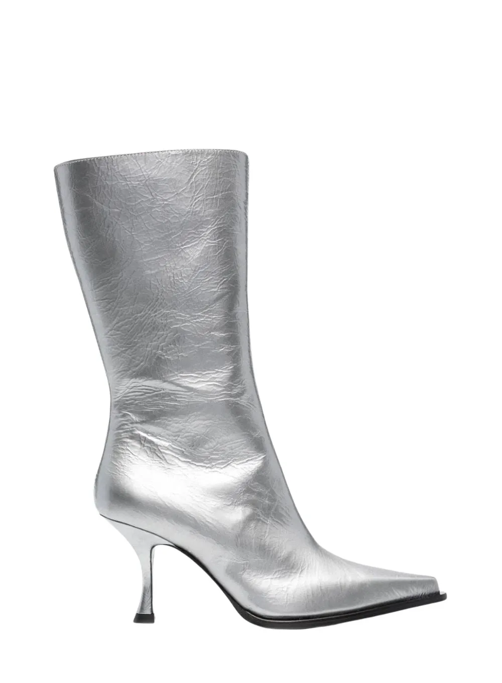 ACNE STUDIOS | Silver Leather Heeled Boots