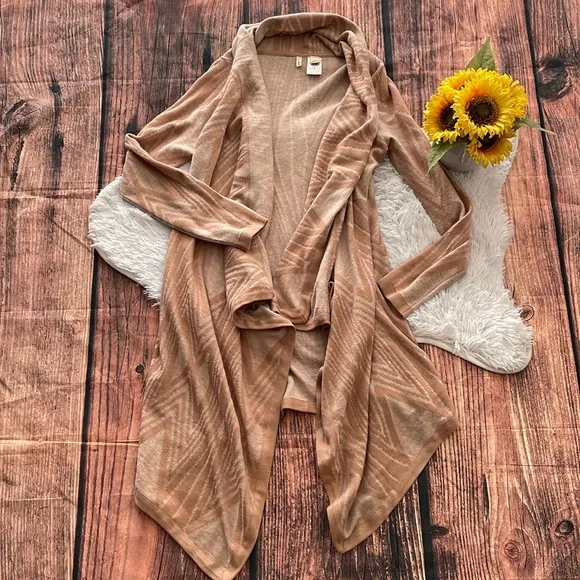 Anthropologie Moth Cafe Waterfall Aztec Cardigan