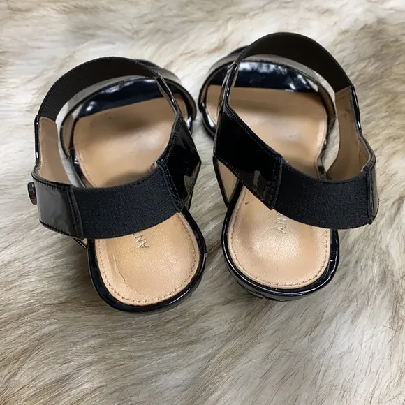 Antonio Melani Open-Toe Patent Leather Shoe, 8M