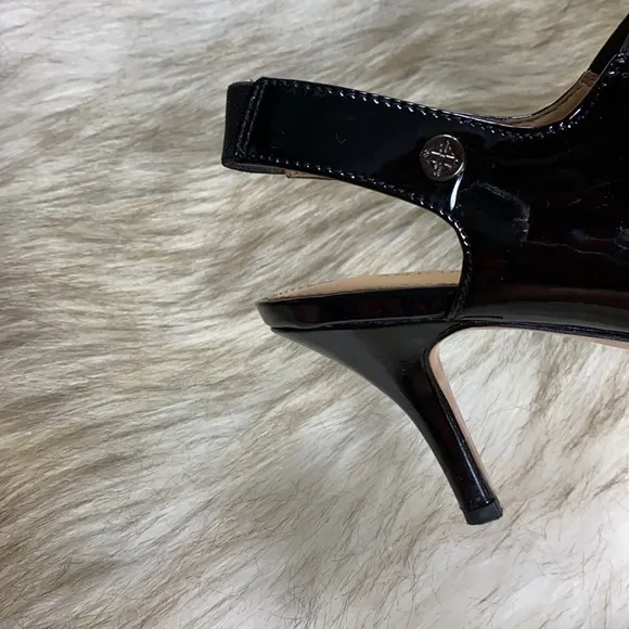 Antonio Melani Open-Toe Patent Leather Shoe, 8M