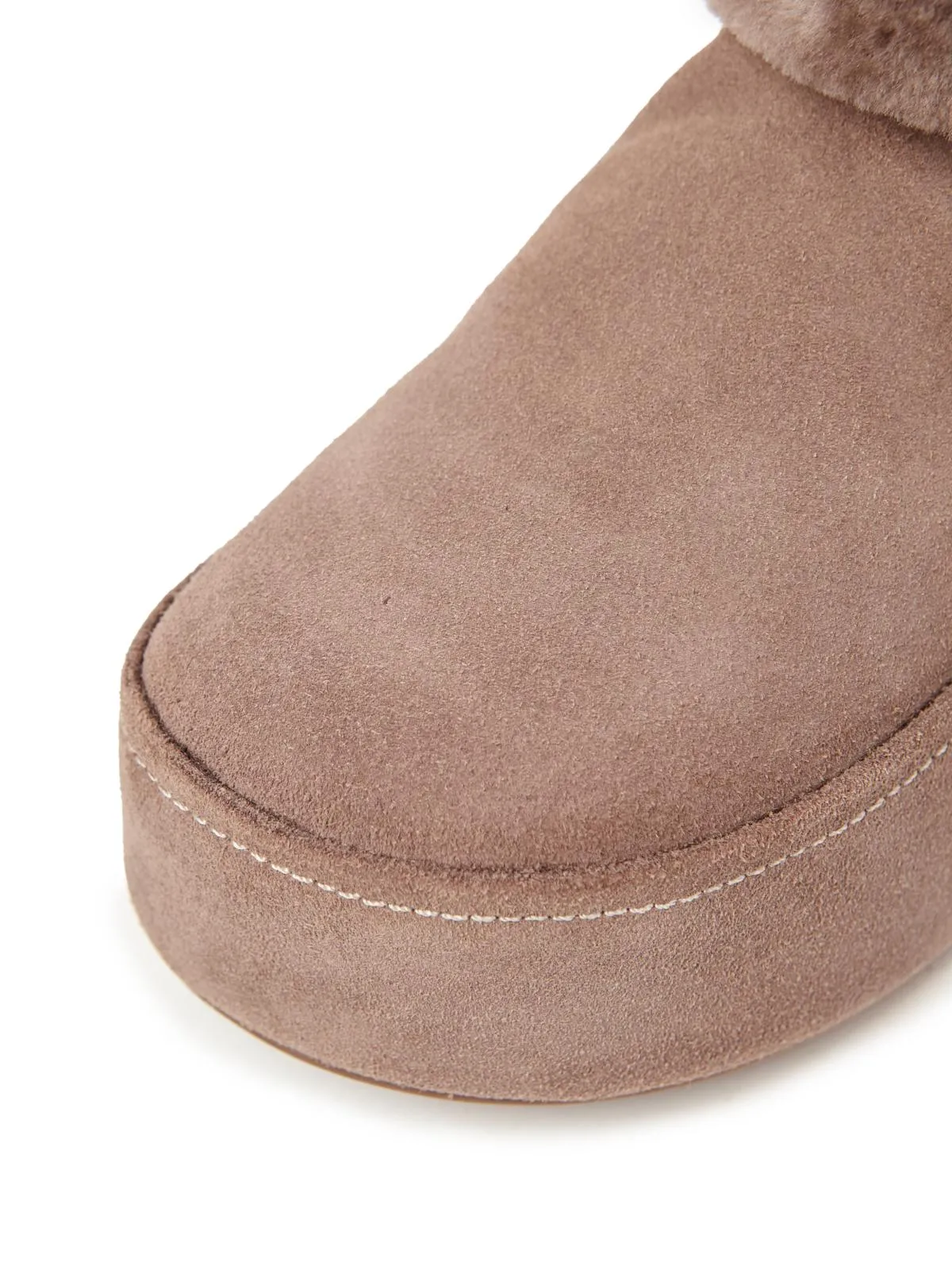 ARABELA SUEDE/MOUTON TAUPE/TAUPE