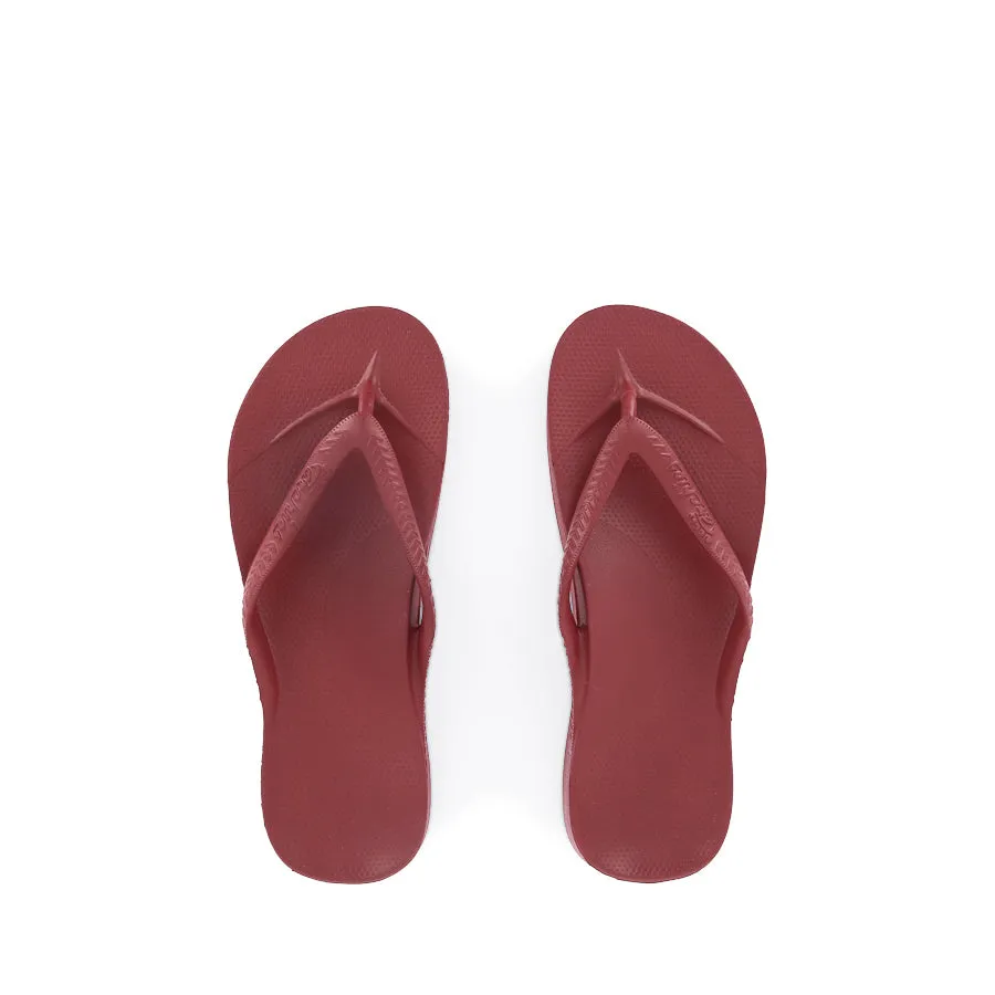 ARCH SUPPORT THONGS - SANGRIA RED