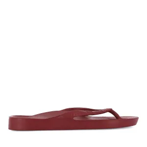 ARCH SUPPORT THONGS - SANGRIA RED