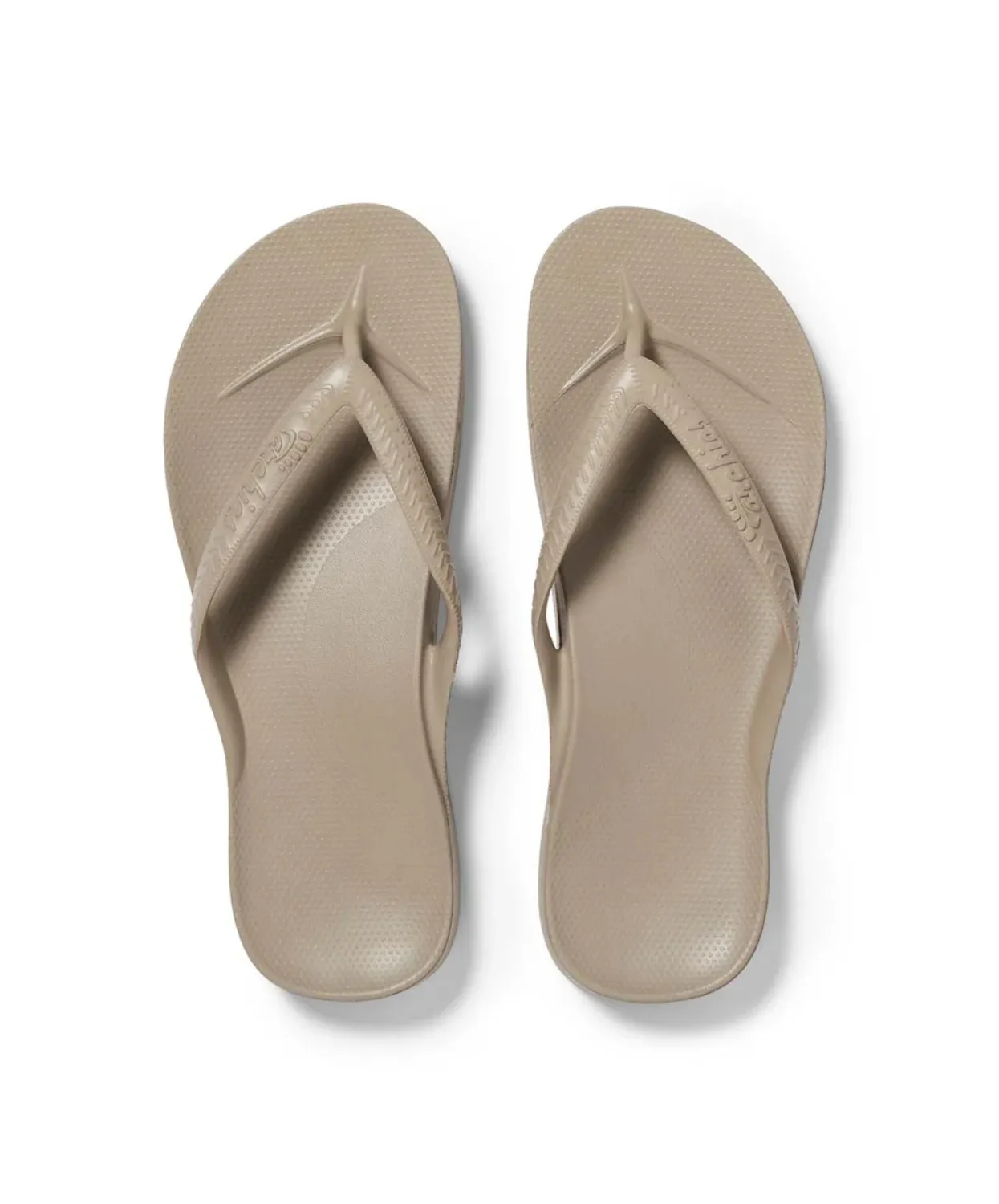 Archies Arch Support Taupe Thongs