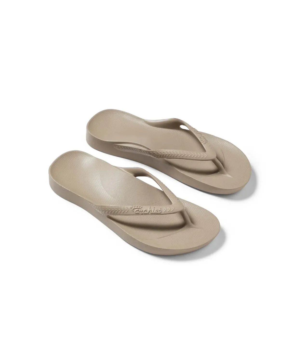 Archies Arch Support Taupe Thongs