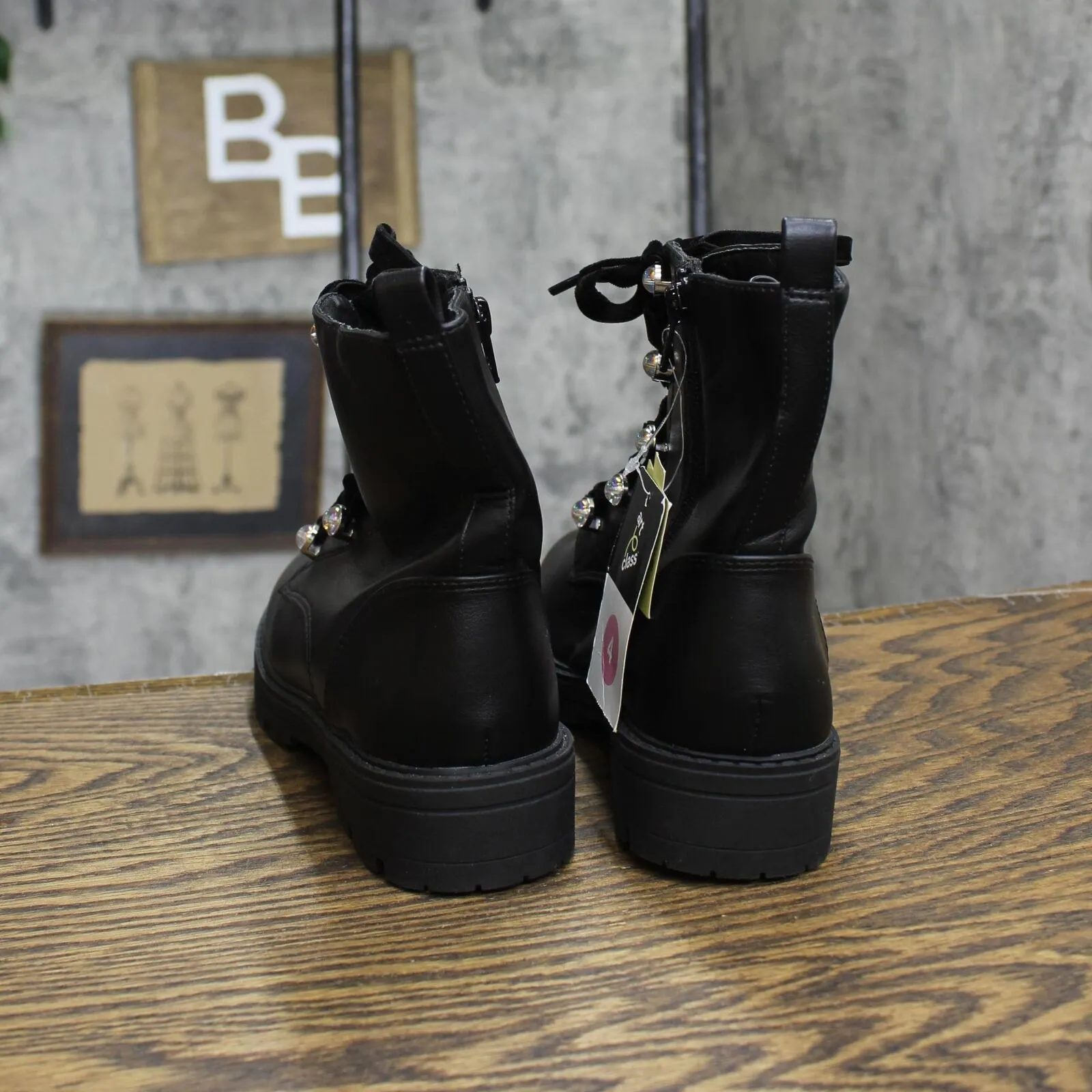 Art Class Girls Youth Zara Combat Boots 88435348 Black 4