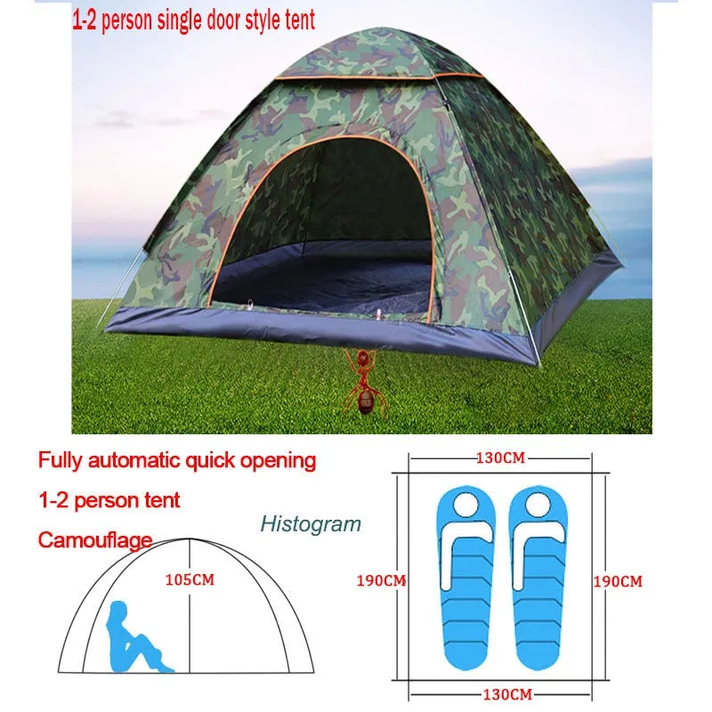 Automatic Pop Up Outdoor Camping Tent 1-4 Person