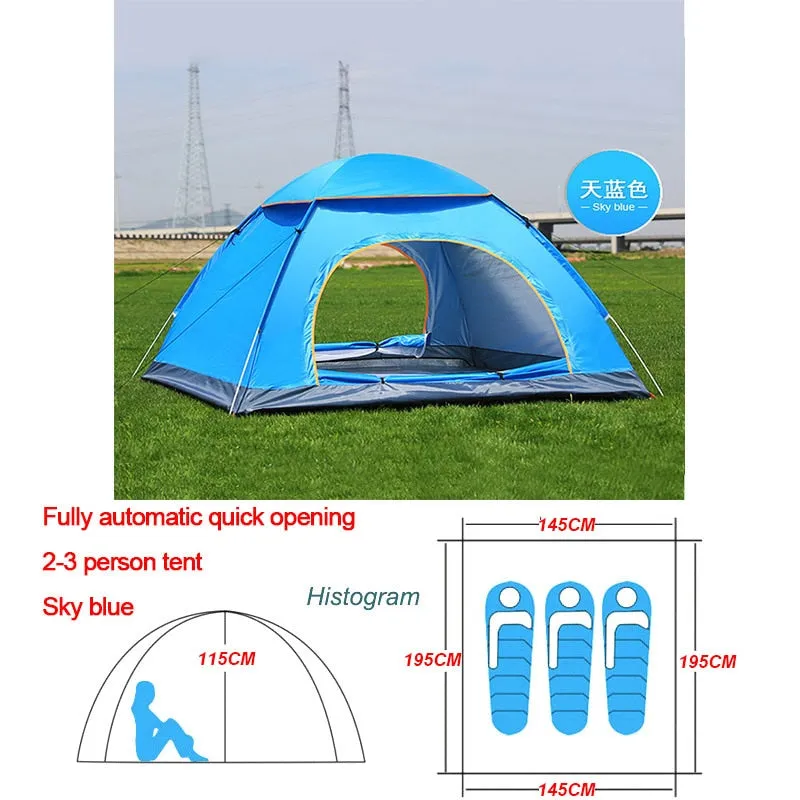 Automatic Pop Up Outdoor Camping Tent 1-4 Person