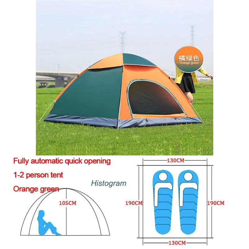 Automatic Pop Up Outdoor Camping Tent 1-4 Person