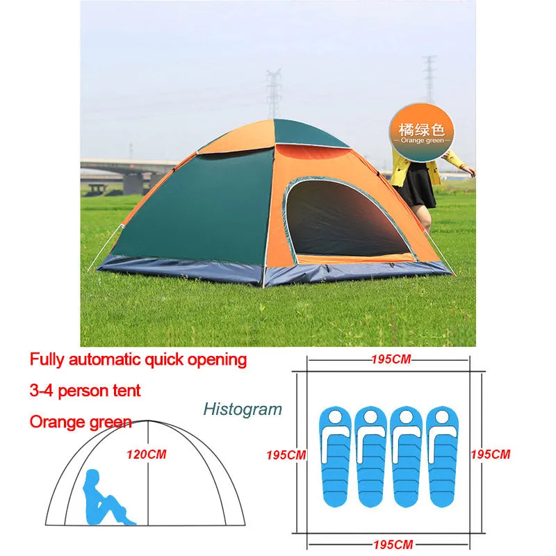 Automatic Pop Up Outdoor Camping Tent 1-4 Person