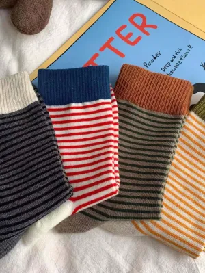 Autumn 4-Pair Socks Set – Cozy Comfort for Fall Days