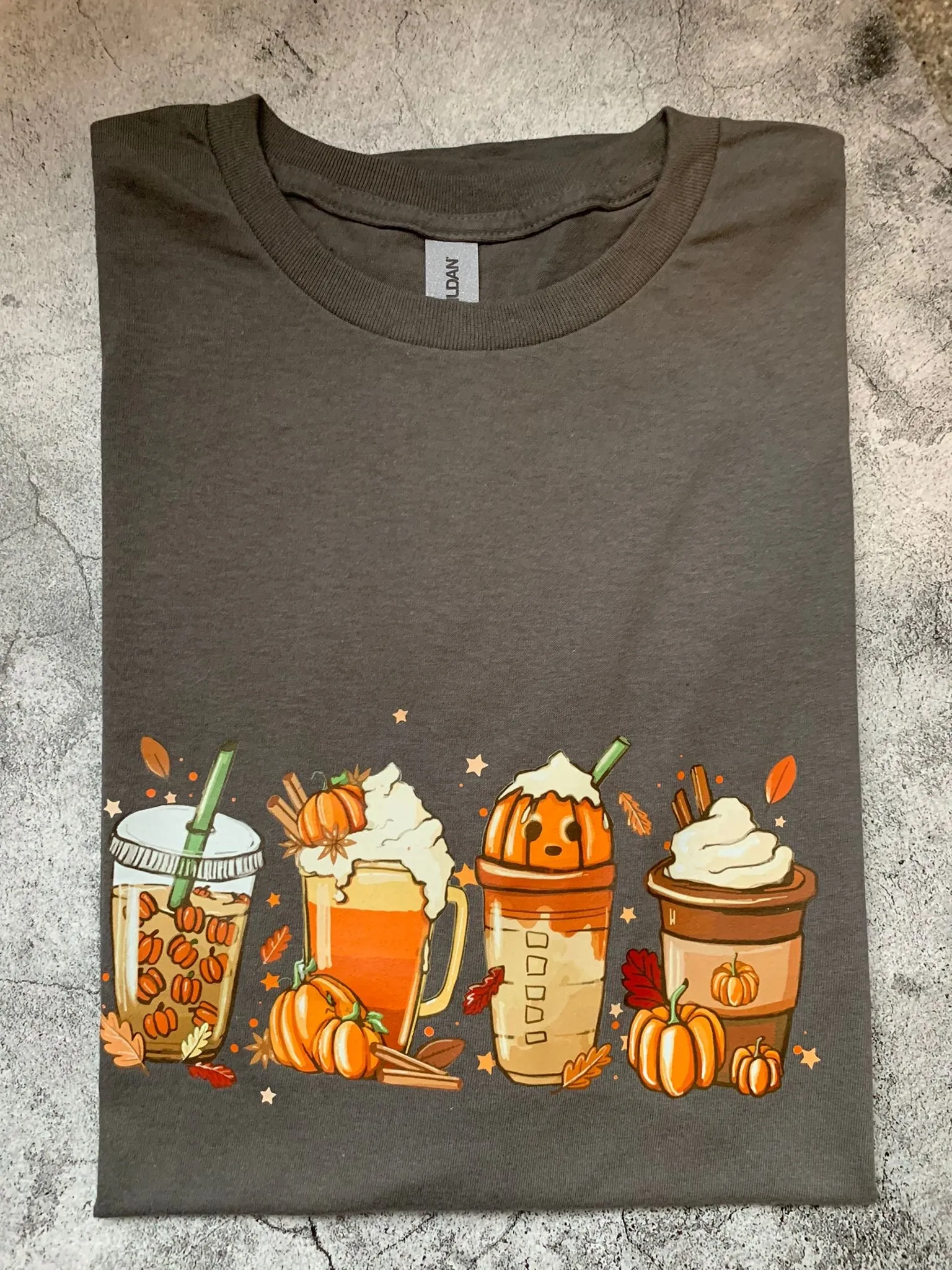 Autumn Coffee Tee - Adults 2XL