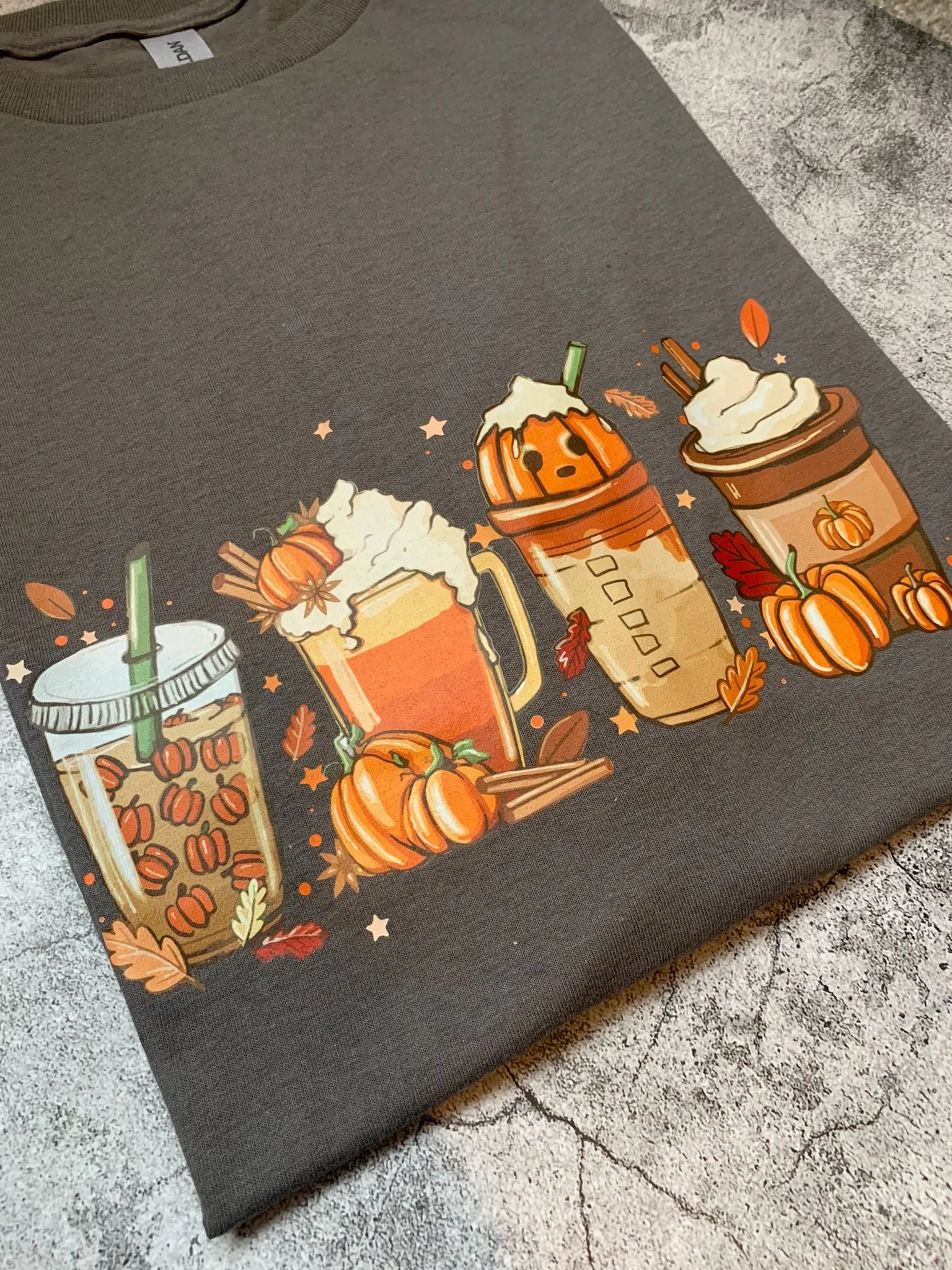 Autumn Coffee Tee - Adults 2XL