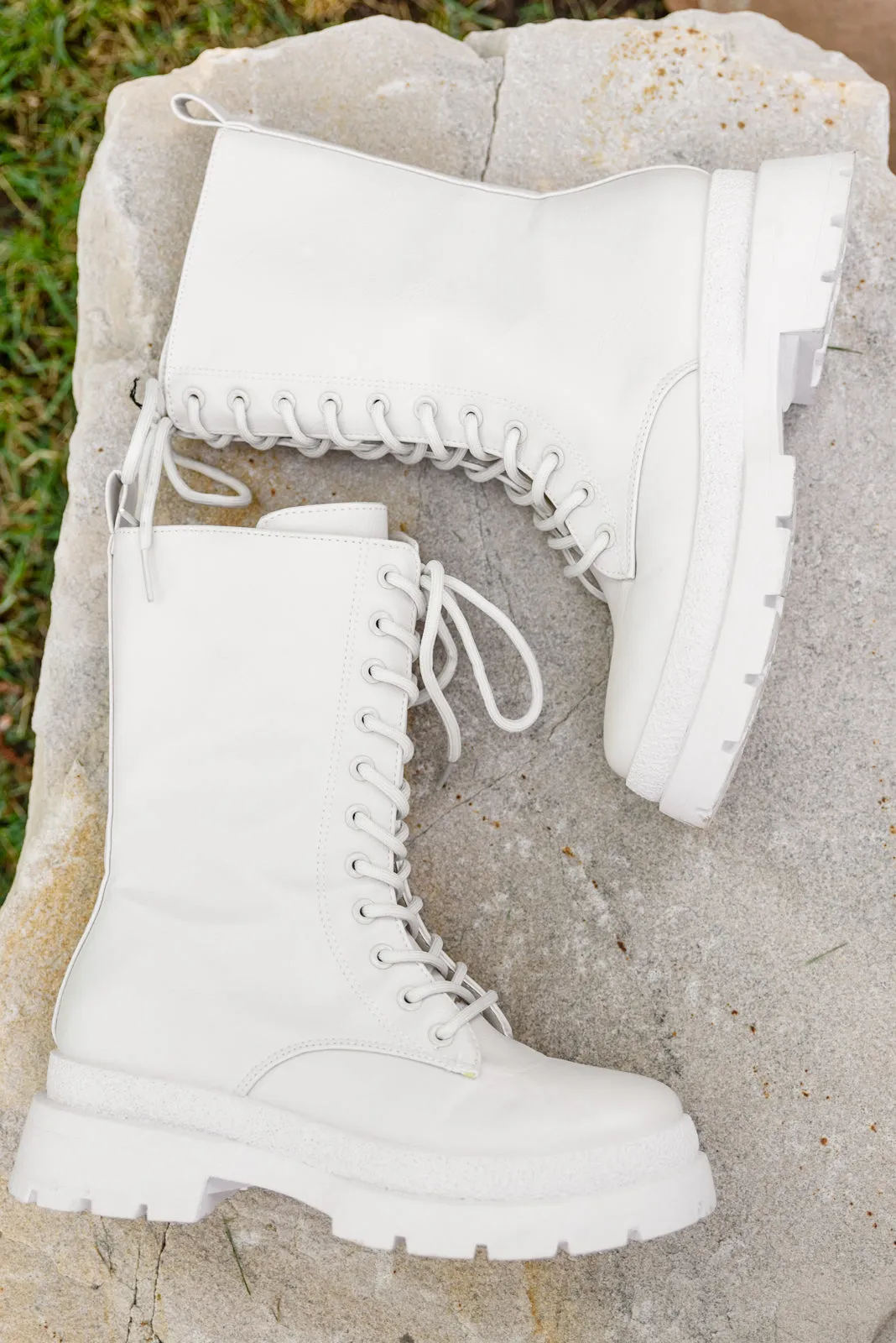 Autumn Feels Combat Boots (size 6)