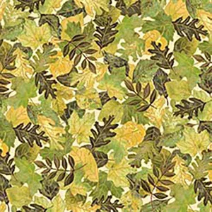 Autumn Forest Leaves Cream 30362e