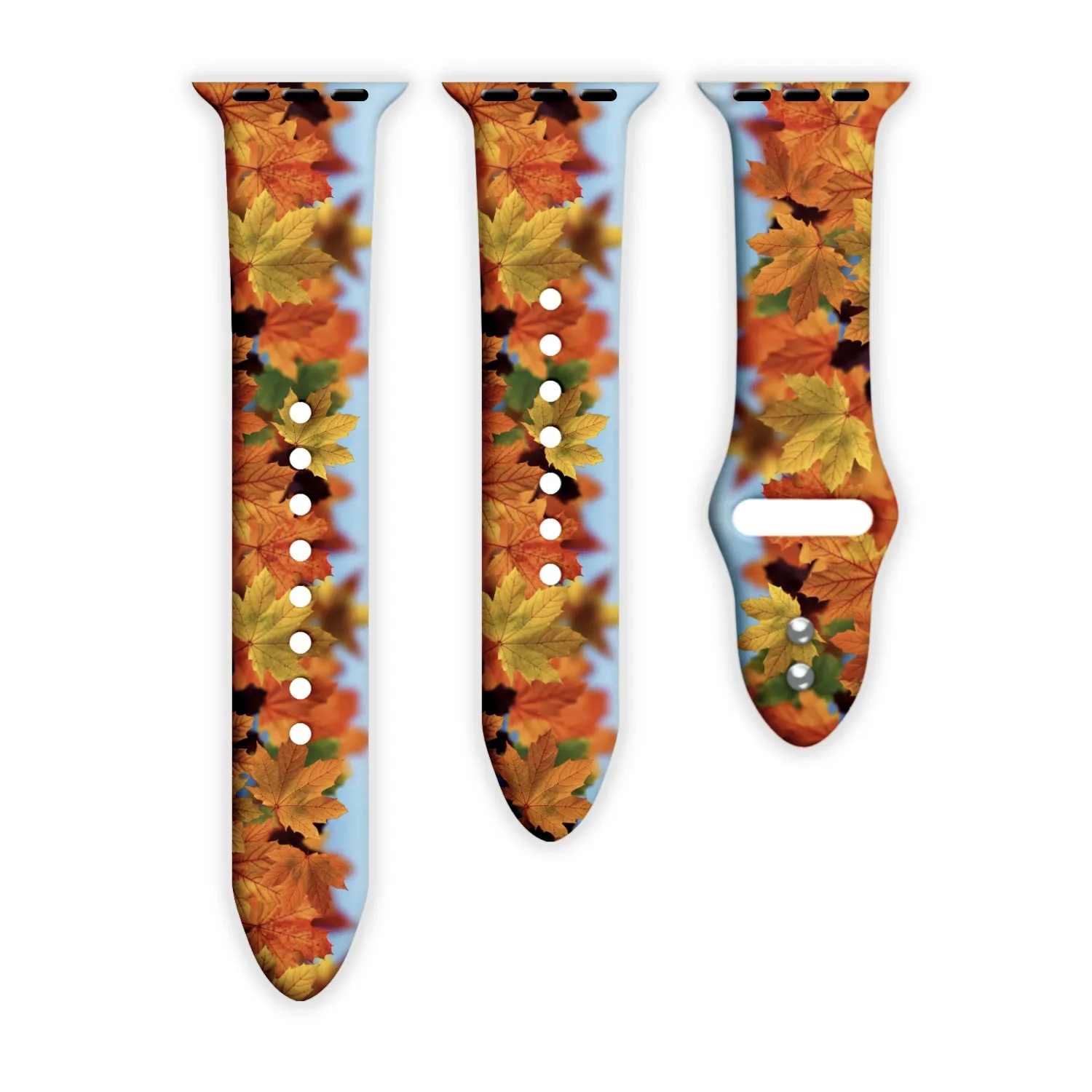 Autumn Glow Print | Silicone Watch Band for Apple Watch ®   Watch Face Incl.