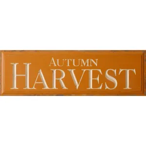 Autumn Harvest Carved Sign