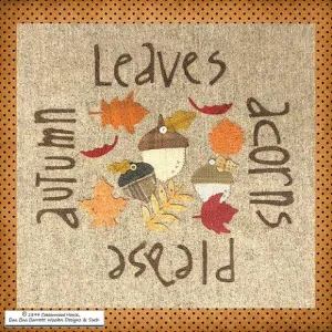 Autumn Leaves Acorns Please