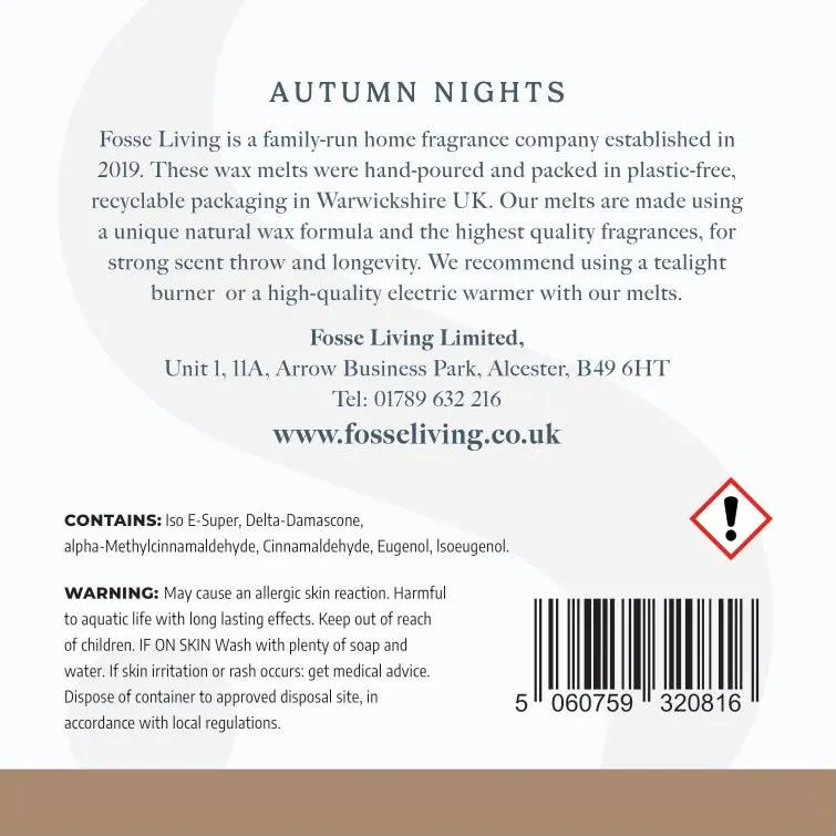 Autumn Nights Wax Melts - 16 Pack