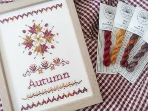 Autumn/Fall - A Stitch for All Seasons Series - Mojo Stitches - Cross Stitch Pattern