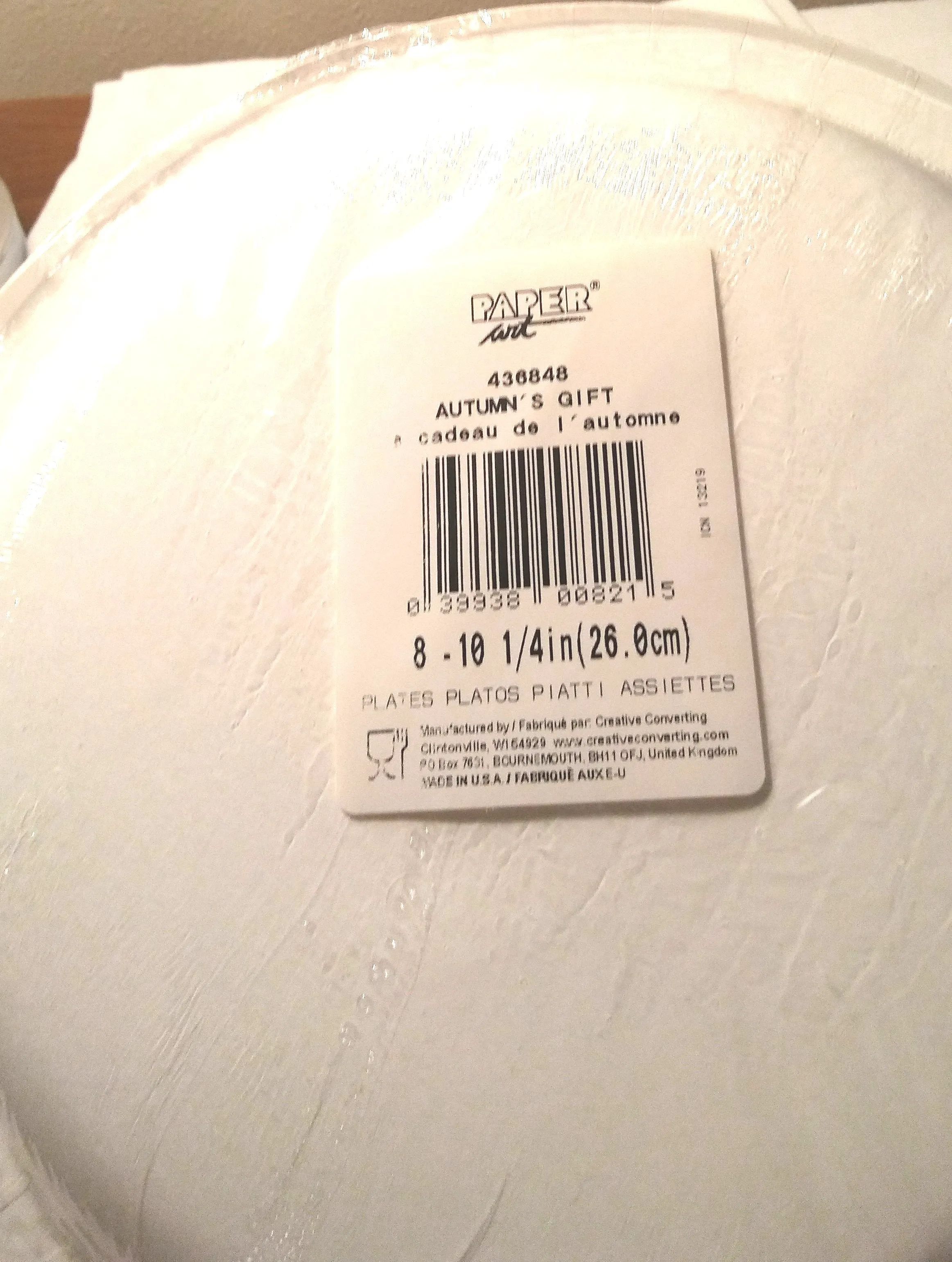 AUTUMN'S GIFT 10 1/4" PAPER PLATES