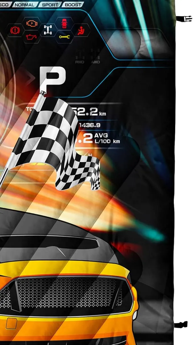 Axolotl Racing Car Lightweight Travel Blanket,Cooling Car Camping Blanket,Boys Extremly Gaming Packable Portable Outdoor Blanket,Dashboard Wheel Flag Travel Blanket for Hiking,Traveling,Camping,Yellow