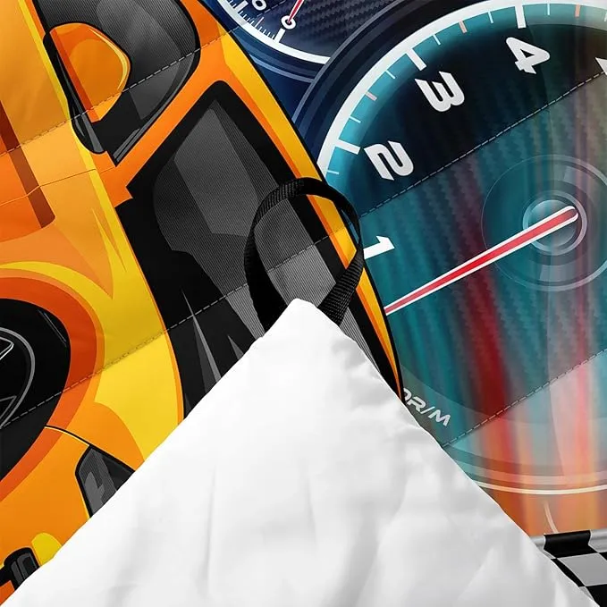 Axolotl Racing Car Lightweight Travel Blanket,Cooling Car Camping Blanket,Boys Extremly Gaming Packable Portable Outdoor Blanket,Dashboard Wheel Flag Travel Blanket for Hiking,Traveling,Camping,Yellow