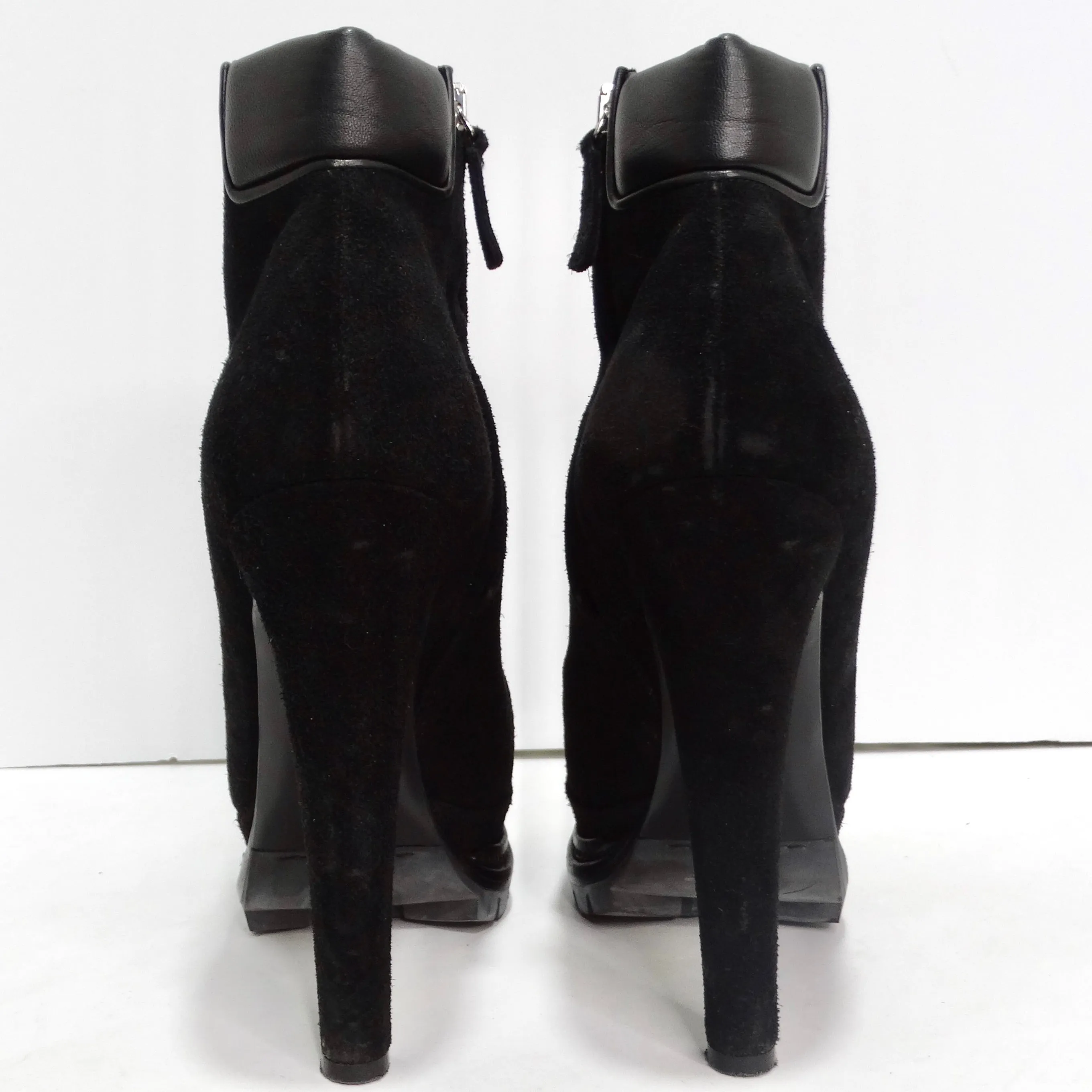Barbara Bui Suede Platform Lace Up Boots