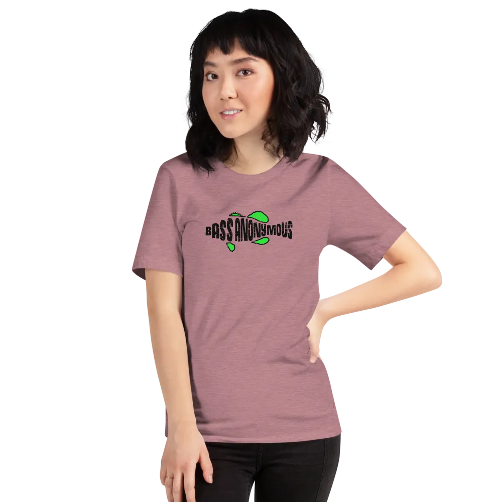 Bass Anonymous Grunge T-shirt Black/Green Short-Sleeve Unisex T-Shirt