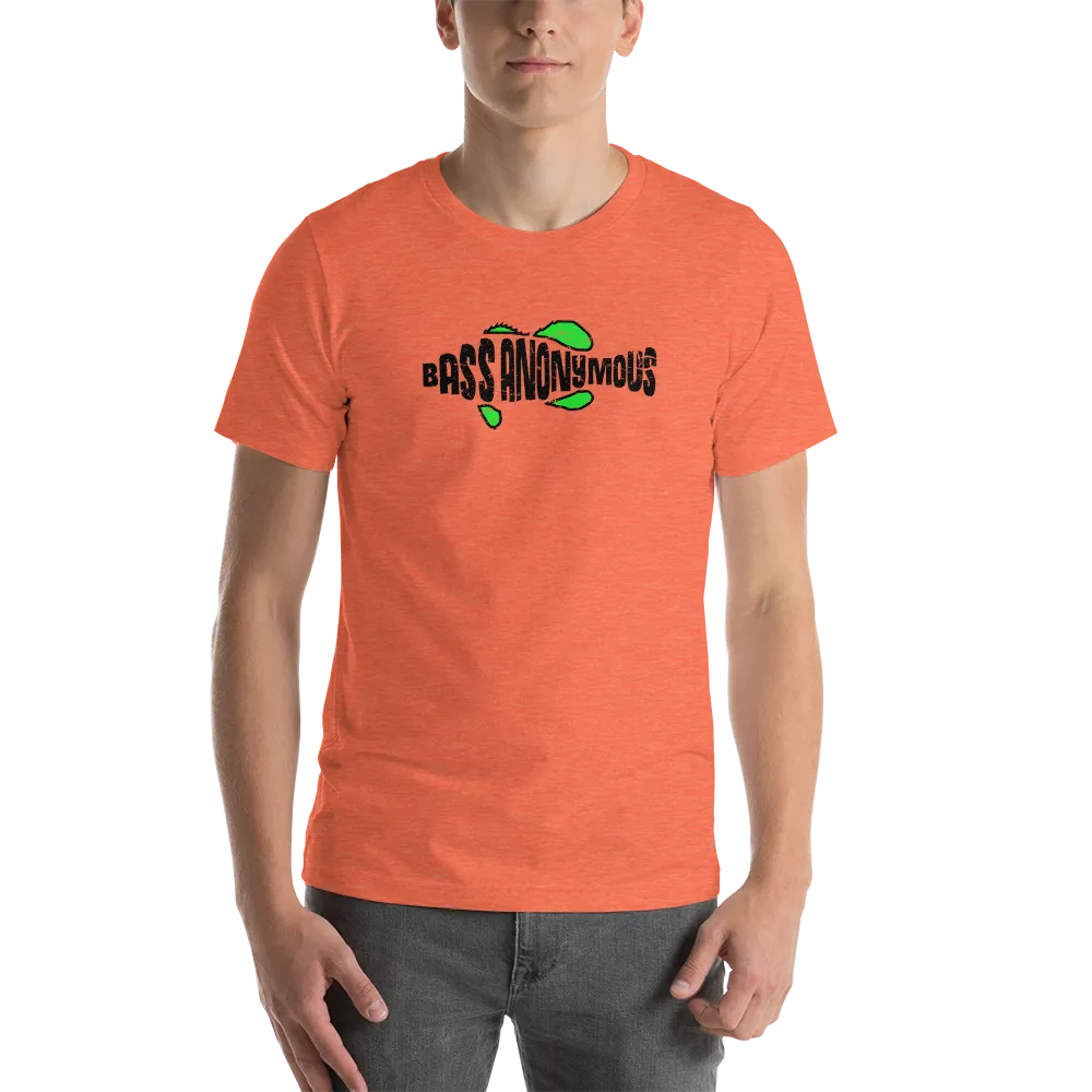Bass Anonymous Grunge T-shirt Black/Green Short-Sleeve Unisex T-Shirt