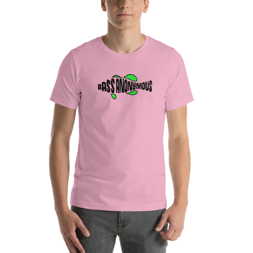 Bass Anonymous Grunge T-shirt Black/Green Short-Sleeve Unisex T-Shirt