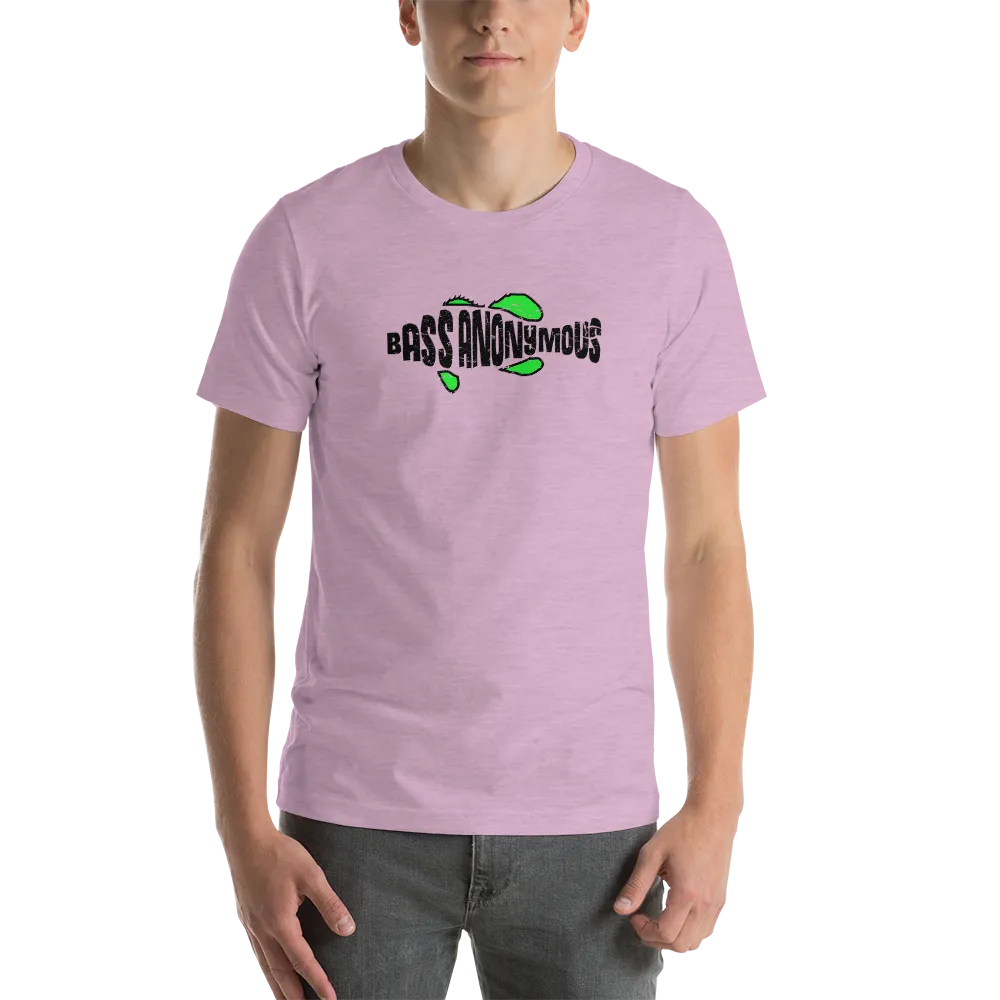 Bass Anonymous Grunge T-shirt Black/Green Short-Sleeve Unisex T-Shirt