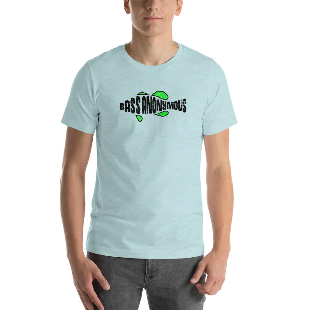 Bass Anonymous Grunge T-shirt Black/Green Short-Sleeve Unisex T-Shirt