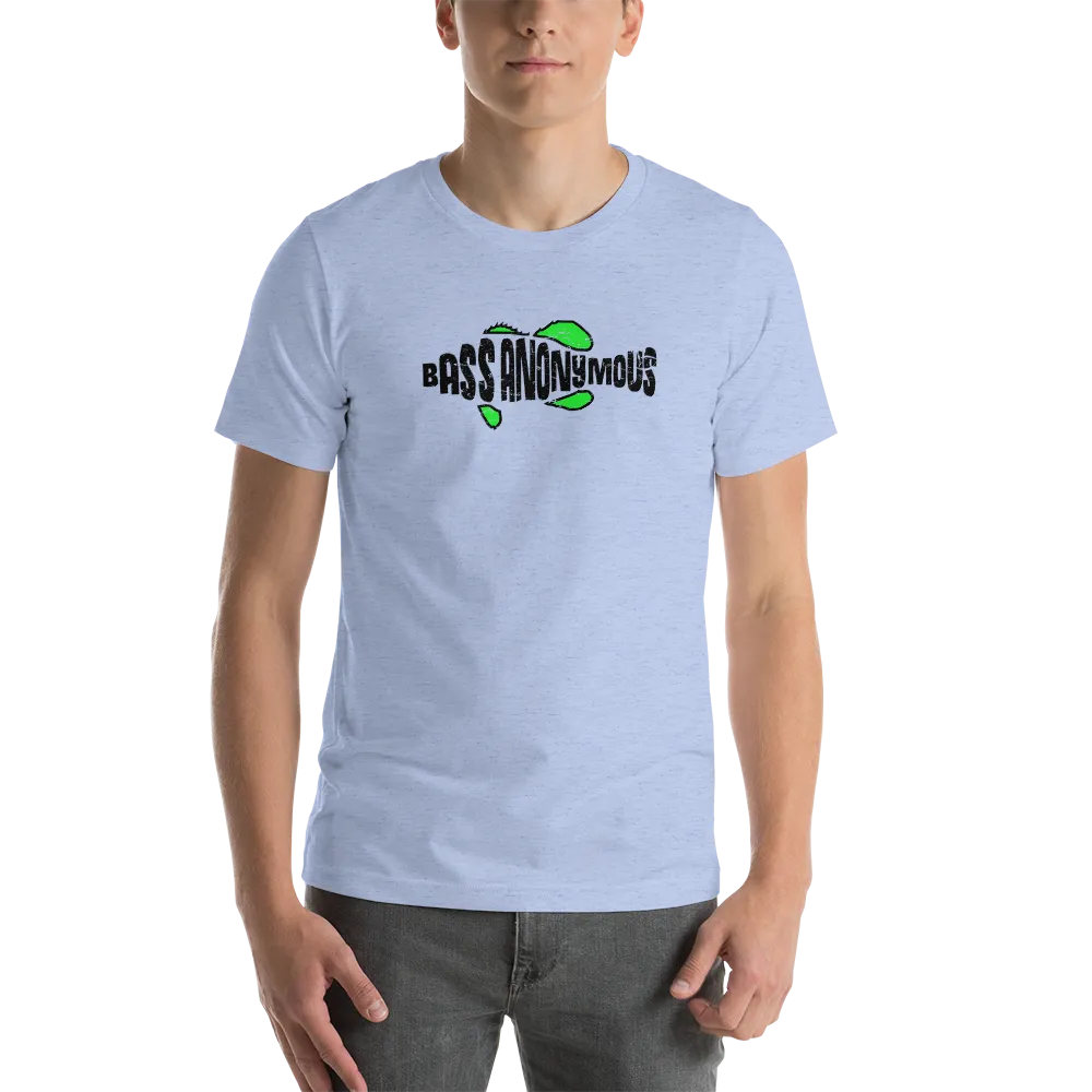 Bass Anonymous Grunge T-shirt Black/Green Short-Sleeve Unisex T-Shirt