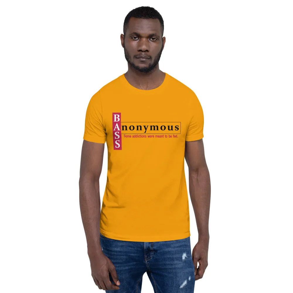 Bass Anonymous Short-Sleeve Unisex T-Shirt Block Left Red/Black