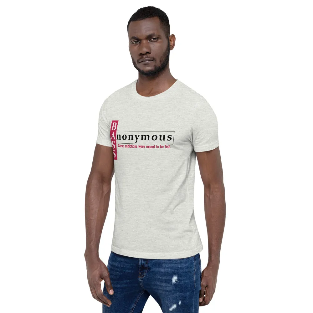 Bass Anonymous Short-Sleeve Unisex T-Shirt Block Left Red/Black