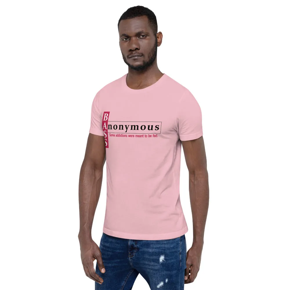 Bass Anonymous Short-Sleeve Unisex T-Shirt Block Left Red/Black