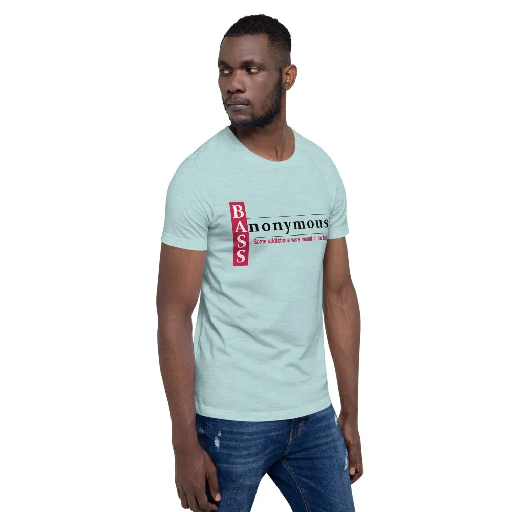 Bass Anonymous Short-Sleeve Unisex T-Shirt Block Left Red/Black