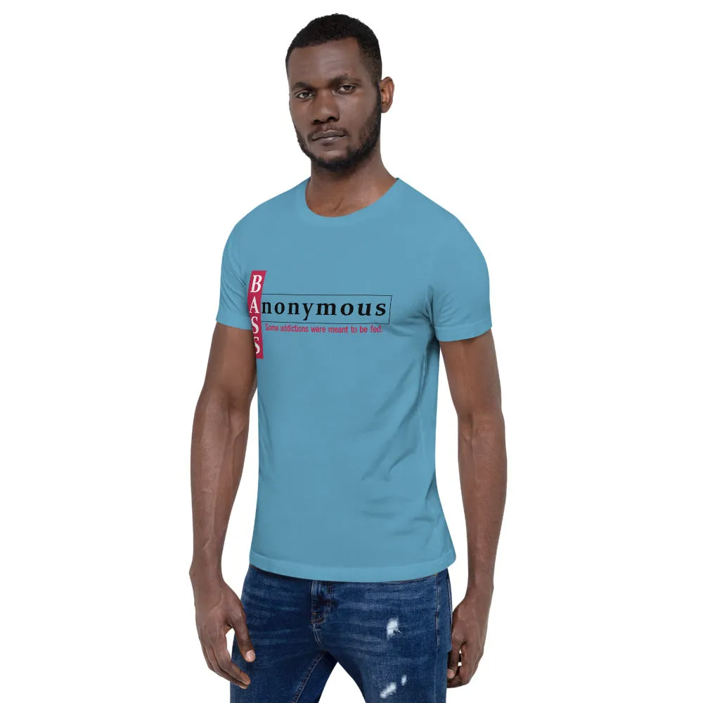 Bass Anonymous Short-Sleeve Unisex T-Shirt Block Left Red/Black