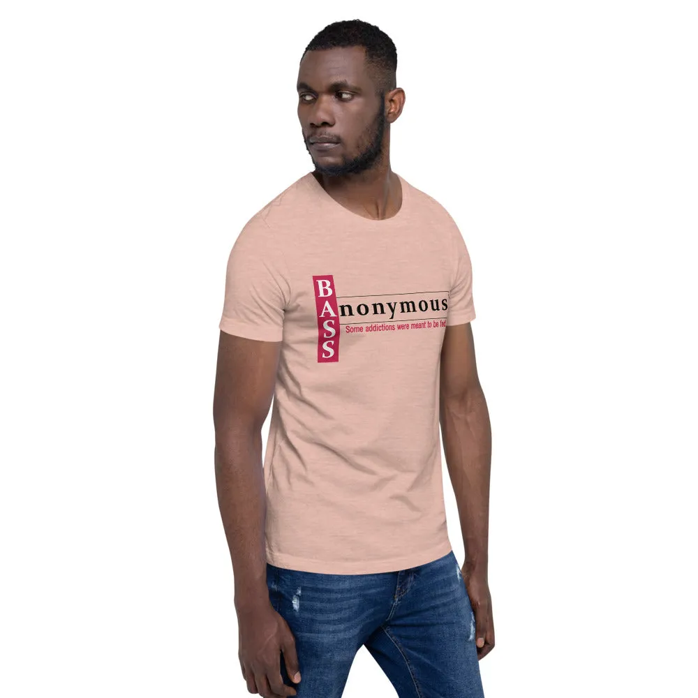 Bass Anonymous Short-Sleeve Unisex T-Shirt Block Left Red/Black